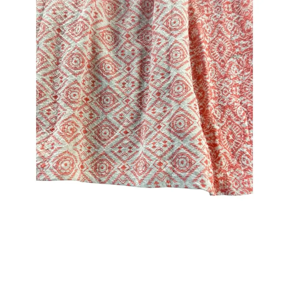 Rewind Girls Pink Aztec Print Button-Back Sleeveless Mini Dress Size Small